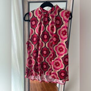 Ann Taylor XXL Geometric Floral Top